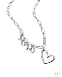 Paparazzi Accessories - Courting Chains - Silver Necklace