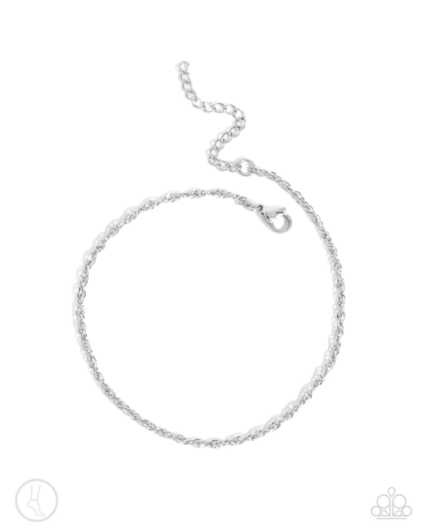 Paparazzi Accessories - Aligned Age - Silver Anklet