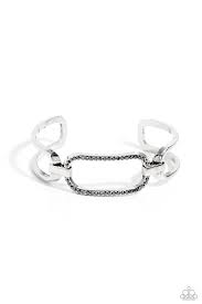 Paparazzi Accessories - Civic Chic - Silver Bracelet