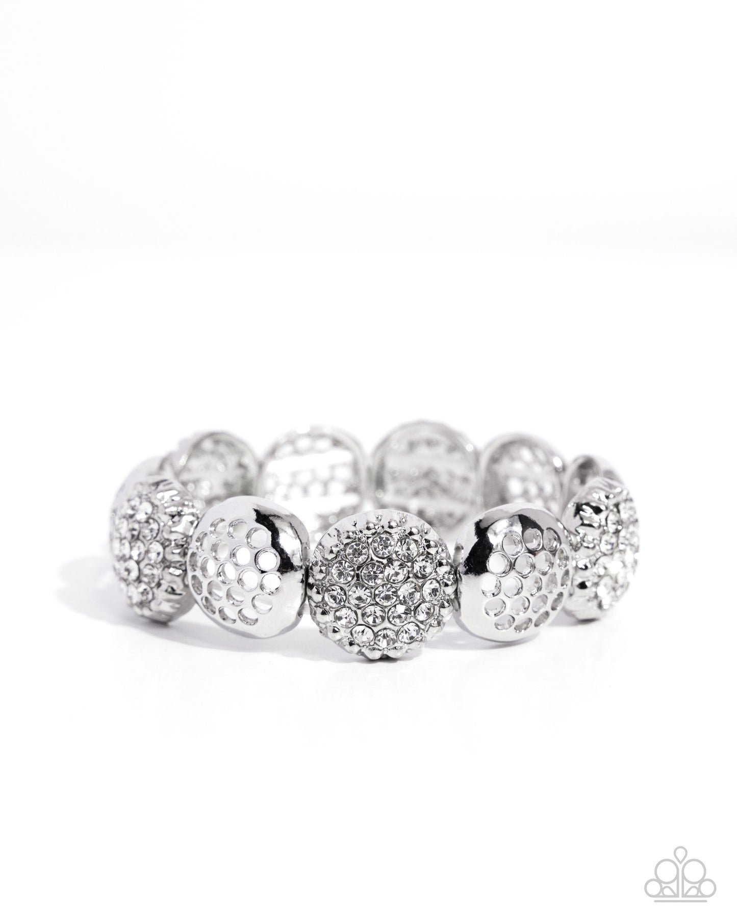 Paparazzi Accessories - Airily Adorned - White Bracelet