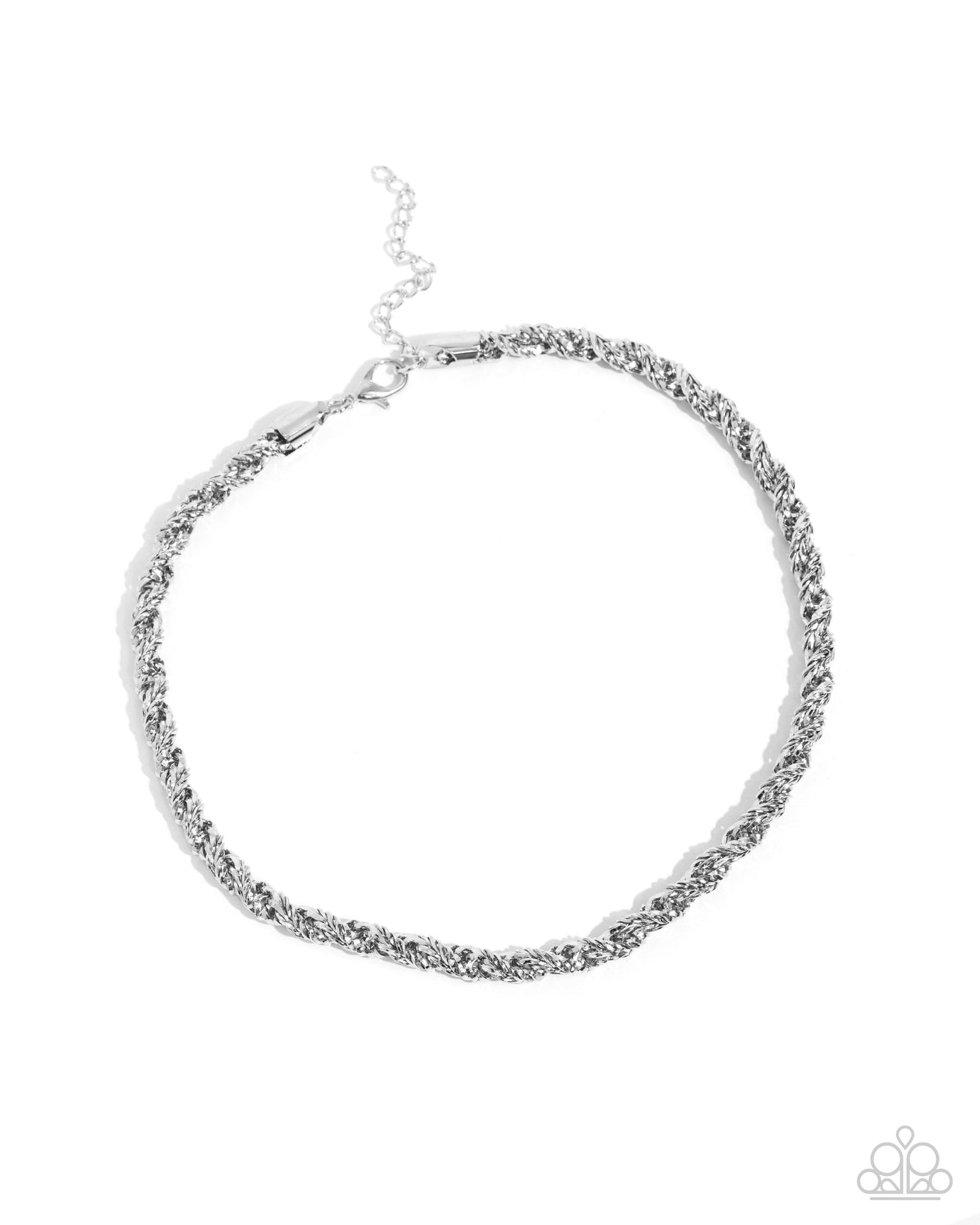 Paparazzi Accessories - Edgy Etching - Silver Necklace