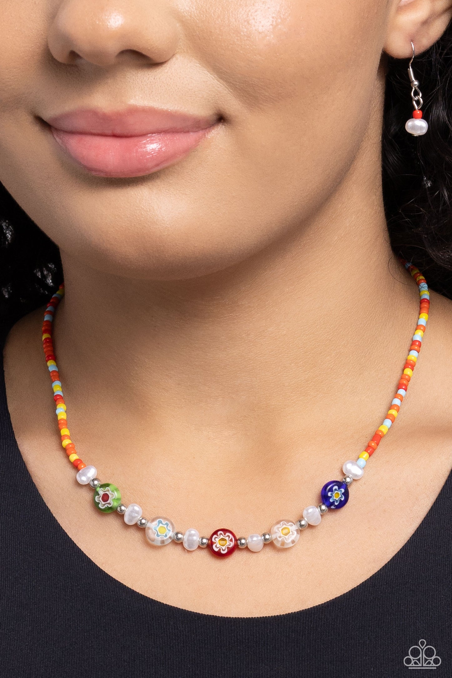 Paparazzi Accessories - Trendy Tutor - Multi Colored Necklace