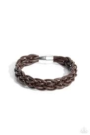 Paparazzi Accessories - Cattle Ranch - Brown Bracelet