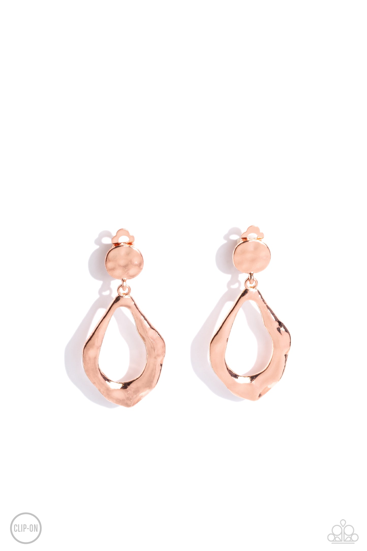 Paparazzi Accessories - Metallic Mezzanine - Copper Earrings