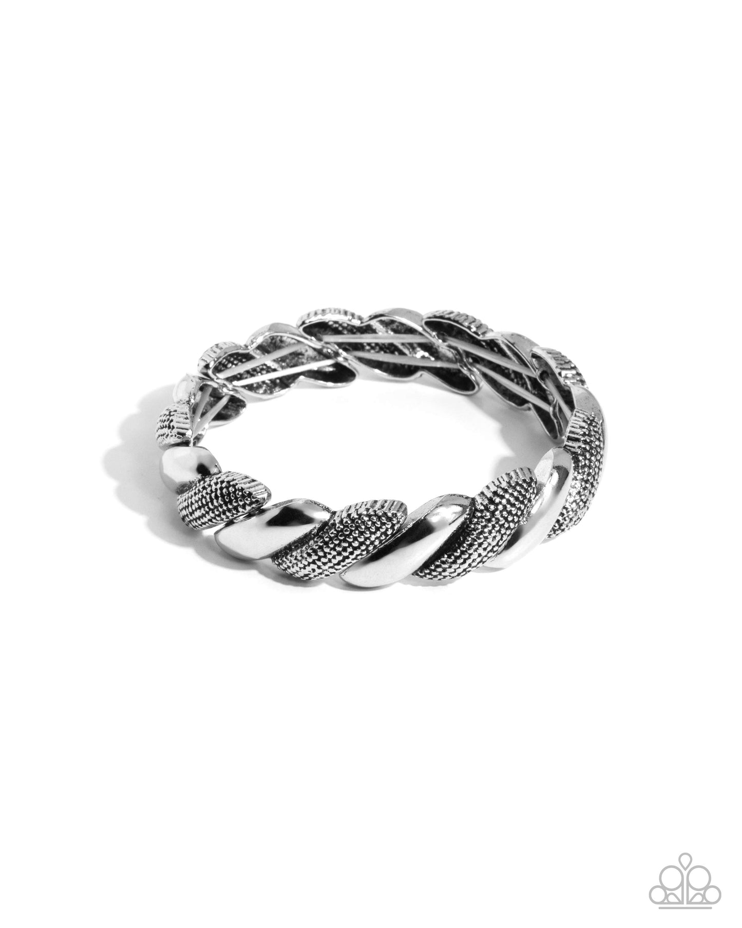 Paparazzi Accessories - Captivating Curves - Silver Bracelet