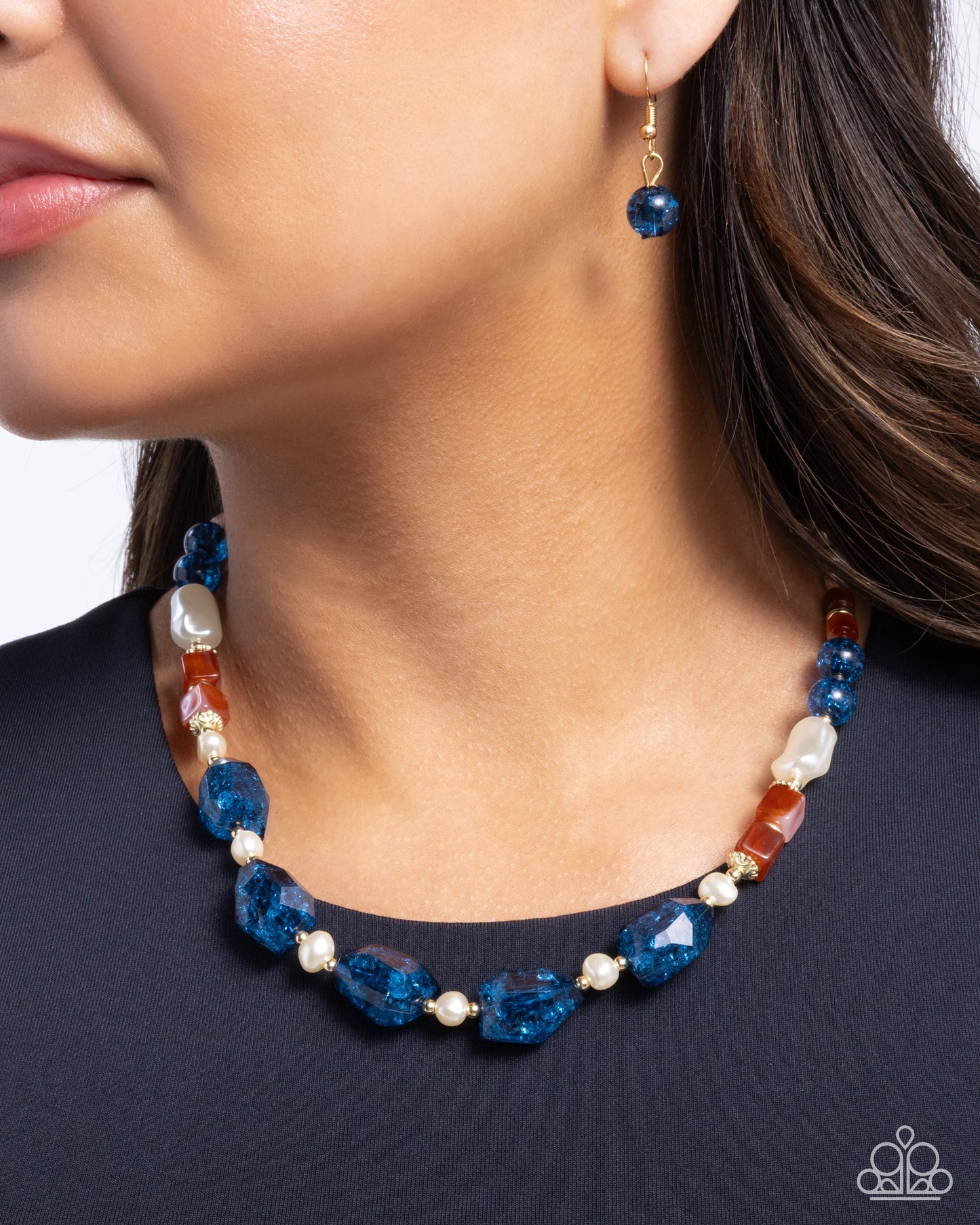 Paparazzi Accessories - Crackling Chic - Multi Colored Necklace