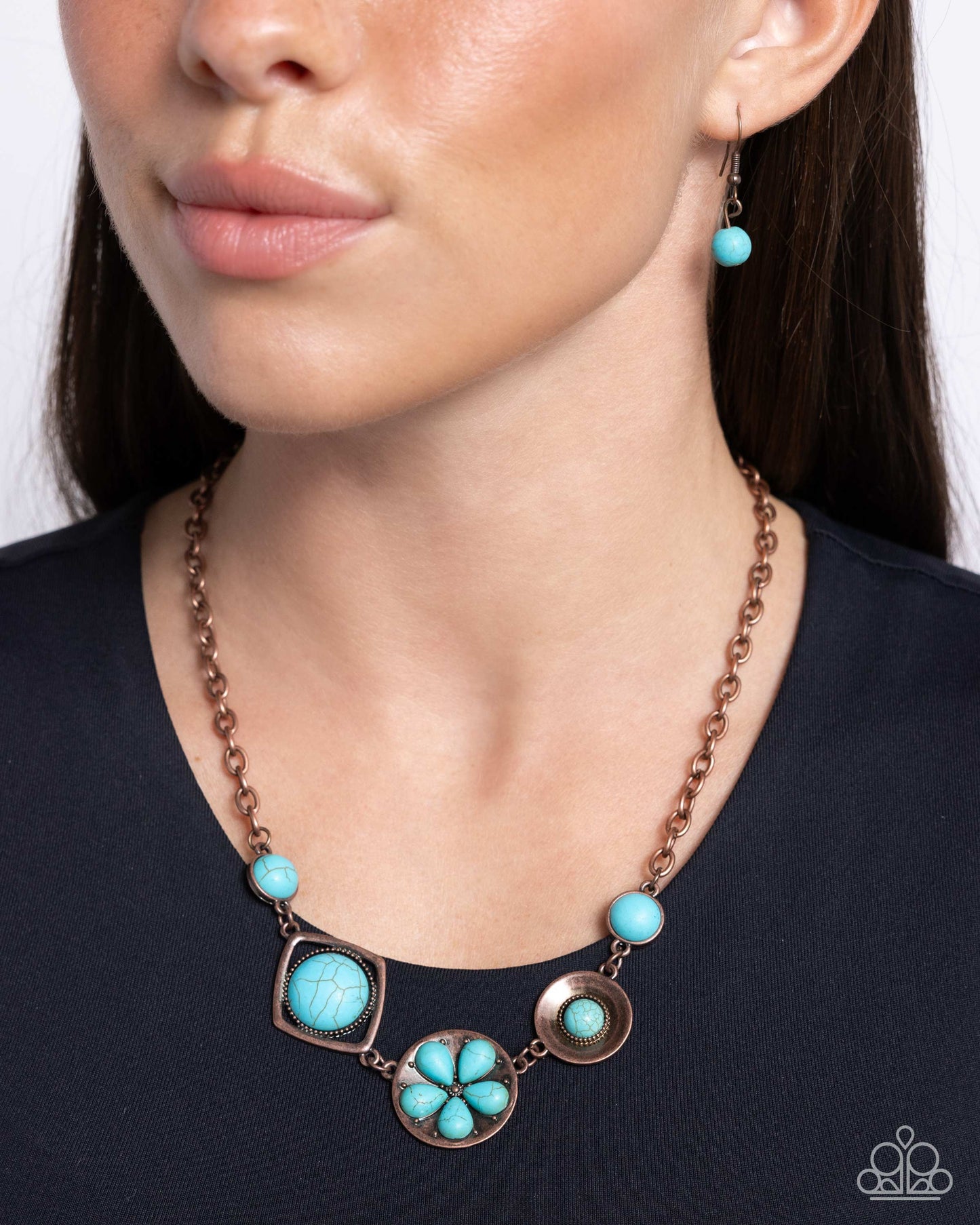 Paparazzi Accessories - Stony Someday - Blue Necklace