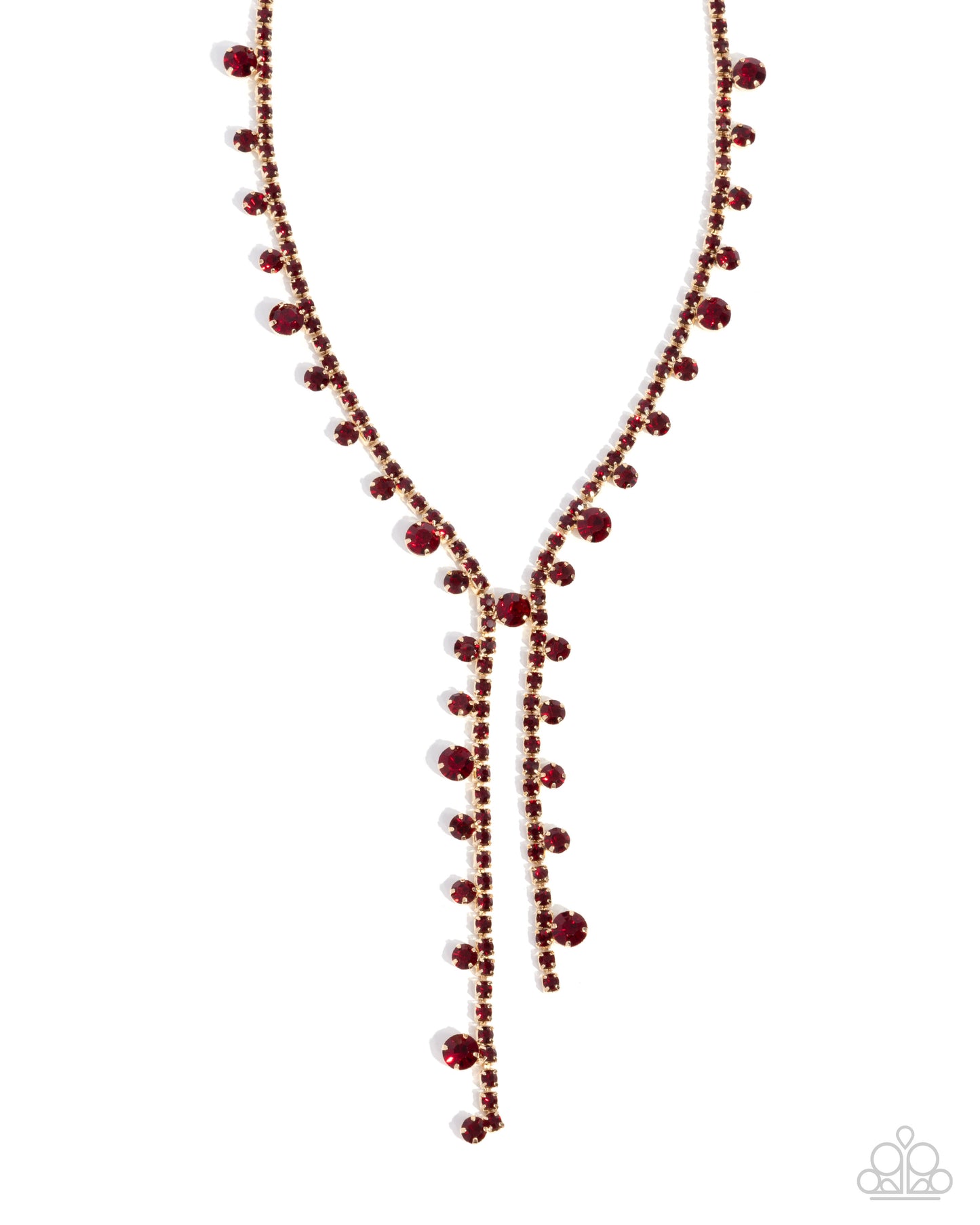 Paparazzi Accessories -  Glittery Getaway - Red Necklace