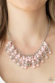 Paparazzi Accessories - Champagne Dreams - Pink Necklace