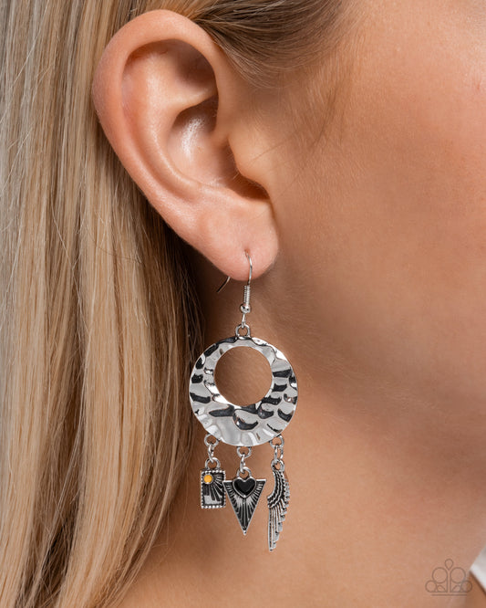 Paparazzi Accessories - Alternative Angel - Black Earrings