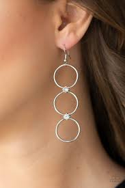 Paparazzi  Accessories - Refined Society - White Earrings