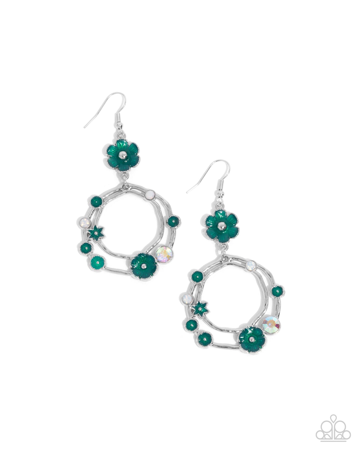 Paparazzi Accessories - Wreathed Waikiki - Green Earring