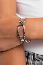 Paparazzi Accessories - Civic Chic - Silver Bracelet