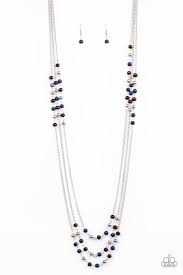 Paparazzi  Accessories - Seasonal Sensation - Blue Necklace