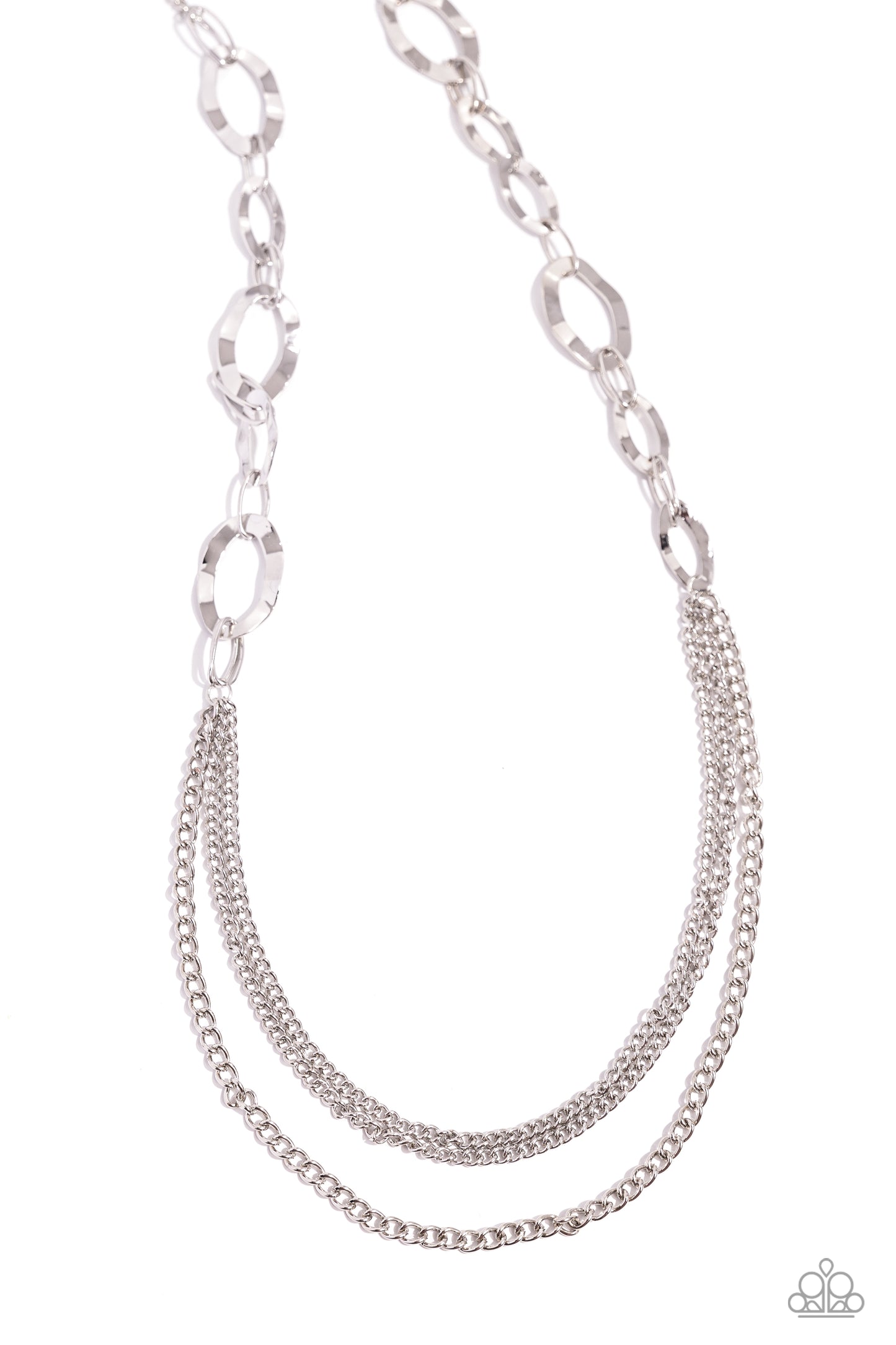 Paparazzi Accessories - Street Beat - Silver Necklace