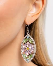 Paparazzi Accessories - Gallant Garden - Multi Colored Earrings