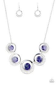 Paparazzi Accessories - Elliptical Effervescence - Purple Necklace