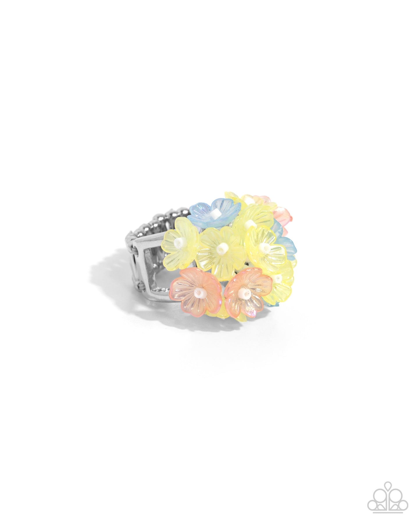 Paparazzi Accessories - Corsage Celebration - Multi Colored Yellow Ring