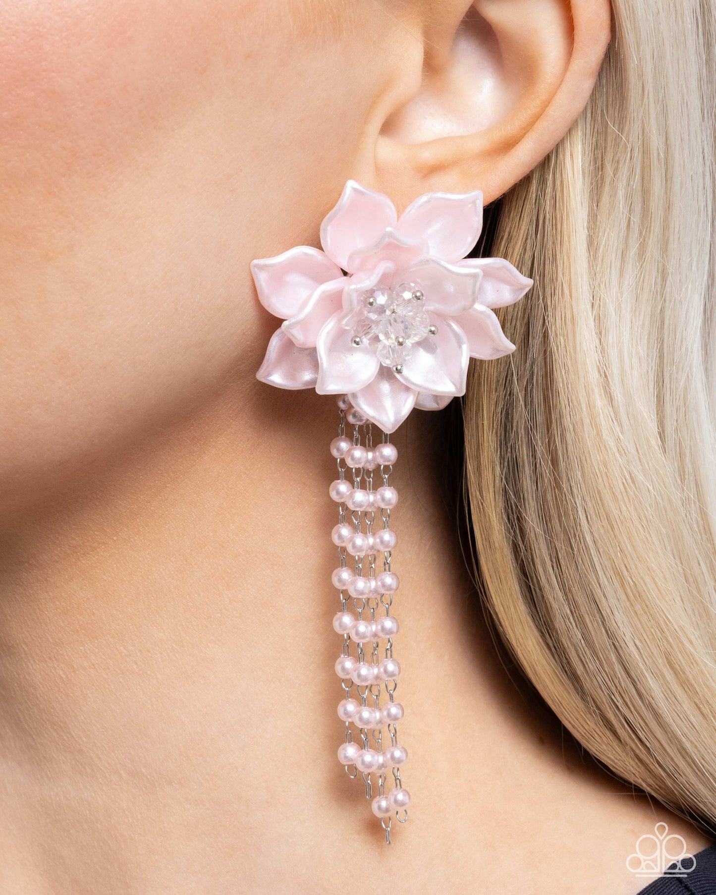 Paparazzi Accessories - Lotus Length - Pink Earrings