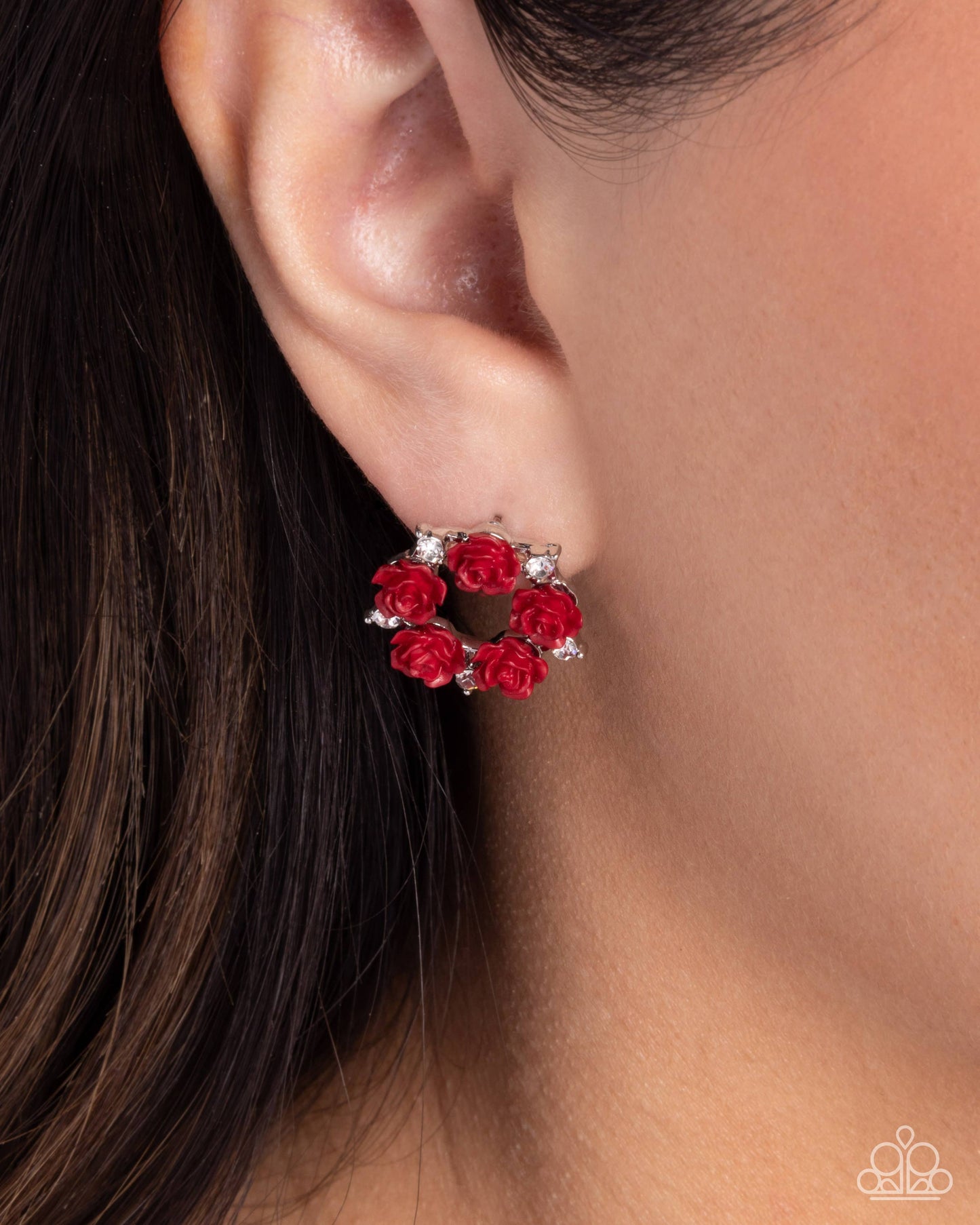 Paparazzi Accessories - Grace Personified - Red Earrings