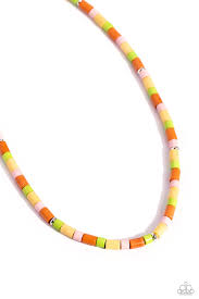 Paparazzi Accessories - Natural Nonchalance  - Multi Colored Necklace