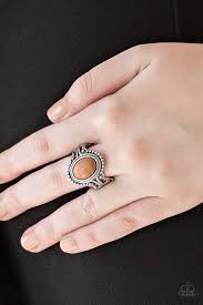 Paparazzi Accessories - All The Worlds a Stagecoach - Brown Ring