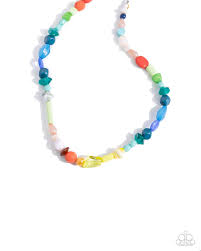 Paparazzi Accessories - Colored Can-Can - Multi Colored Necklace