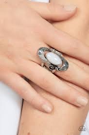 Paparazzi Accessories - Garden Oasis - White Ring