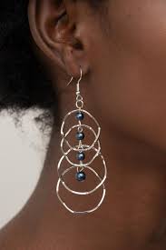 Paparazzi  Accessories - Pearl Palooza - Blue Earrings