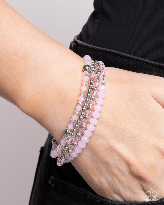 Paparazzi Accessories - Ringing Endorsement - Pink Bracelet