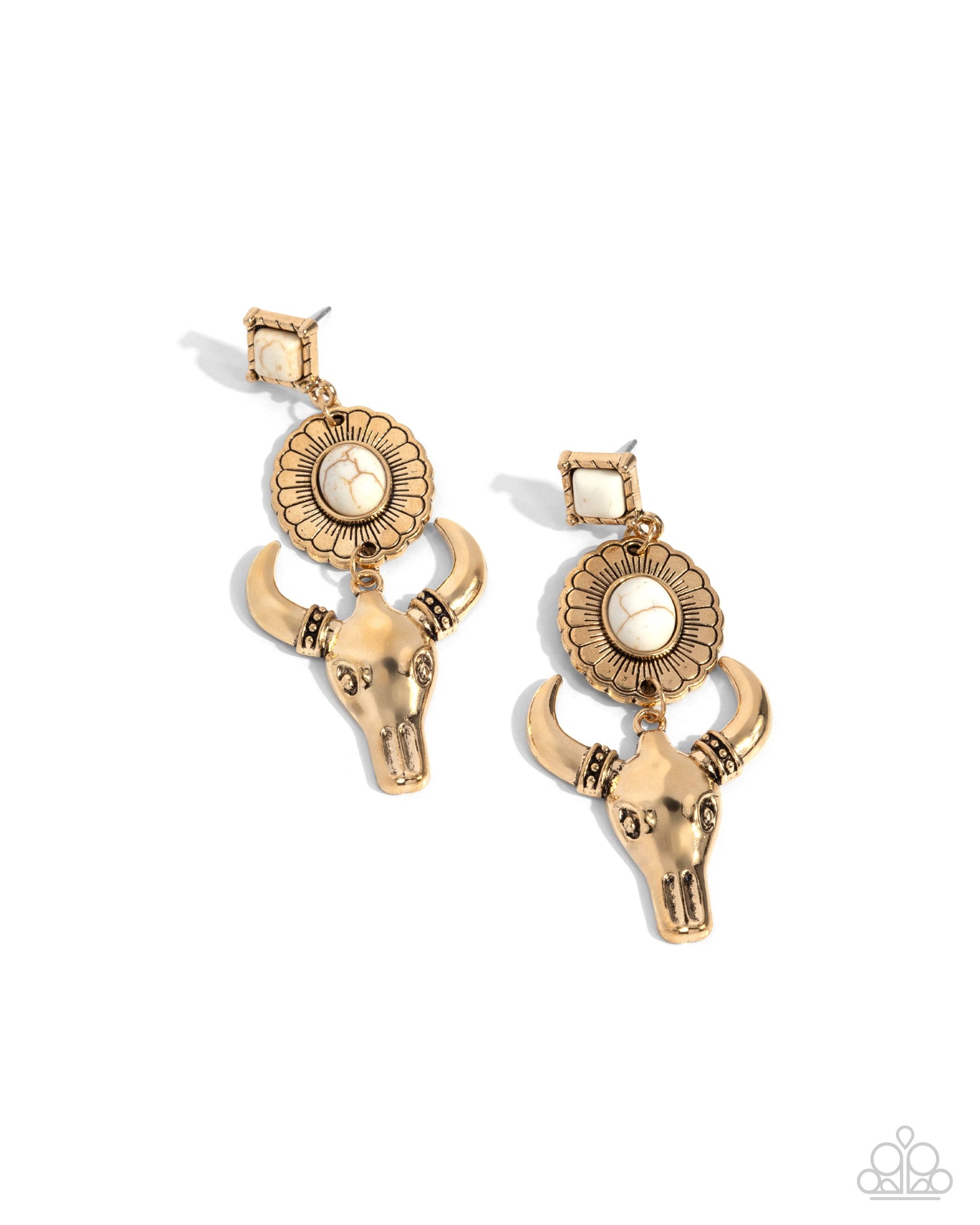 Paparazzi Accessories - Western Week - Gold Earrings