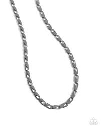 Paparazzi Accessories - Casually Charged - Silver Necklace