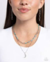 Paparazzi Accessories - Lunar Lucidity - Blue Necklace