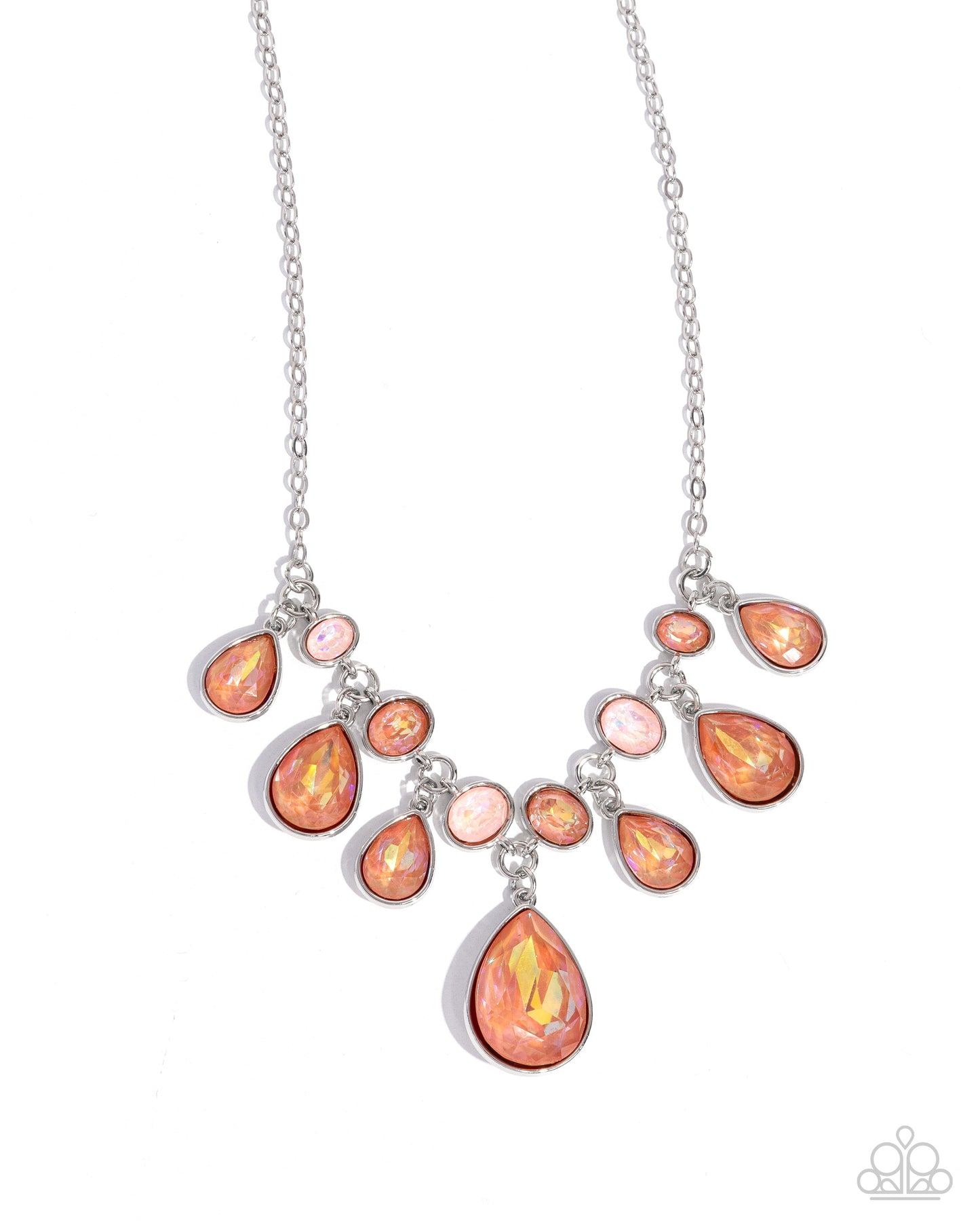 Paparazzi Accessories - Talented Teardrops - Orange Necklace