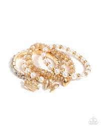 Paparazzi Accessories - Feminine Charm - Gold Bracelets