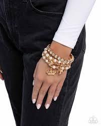 Paparazzi Accessories - Feminine Charm - Gold Bracelets