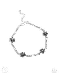 Paparazzi Accessories - Gardening Gusto - Silver Anklet