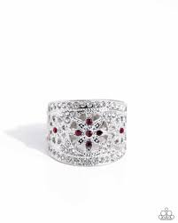 Paparazzi Accessories - Gilded Glitz - Red Ring