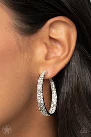 Paparazzi Accessories - GLITZY By Association Silver Earrings