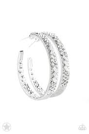 Paparazzi Accessories - GLITZY By Association Silver Earrings