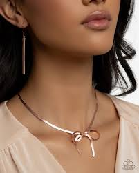 Paparazzi Accessories - Ladylike Legato - Copper Necklace