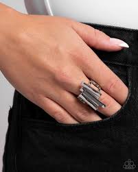 Paparazzi Accessories - Linear Loot - Silver Ring