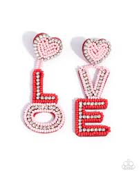 Paparazzi Accessories - Visible Valentines - Multi Earrings