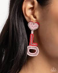 Paparazzi Accessories - Visible Valentines - Multi Earrings