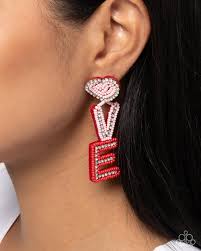 Paparazzi Accessories - Visible Valentines - Multi Earrings