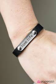 Paparazzi Accessories - Love Life - Black Bracelet