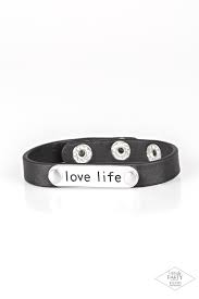 Paparazzi Accessories - Love Life - Black Bracelet