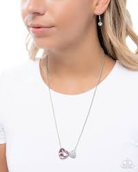 Paparazzi Accessories - Lovely Couple - Pink Necklace