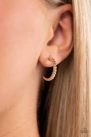 Paparazzi Accessories - Olympian Oath - Gold Earrings