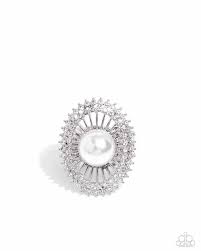 Paparazzi Accessories - Ornamental Outline - White Ring